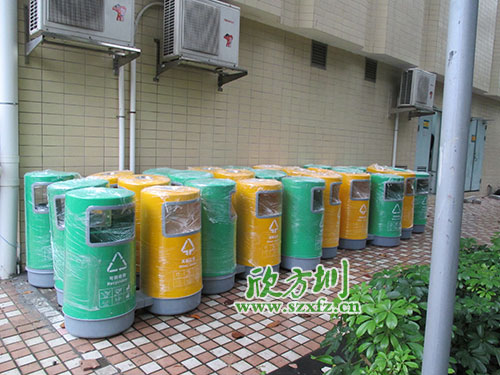 珠海小區(qū)玻璃鋼垃圾桶，有保障的玻璃鋼分類垃圾桶