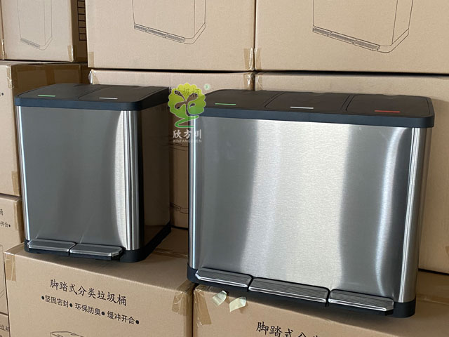 27L腳踏不銹鋼室內(nèi)3分類(lèi)垃圾桶