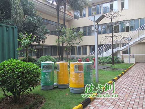 韶關(guān)物業(yè)分類玻璃鋼垃圾桶，提升社區(qū)好環(huán)境。