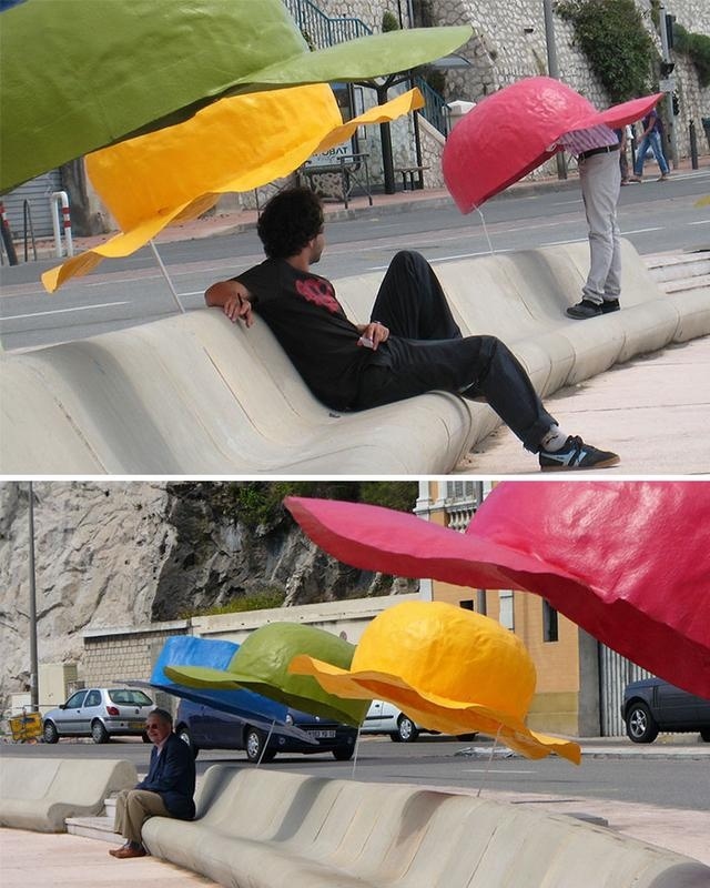 童趣創(chuàng)意設(shè)計(jì)七彩戶外休閑椅，能遮陽(yáng)擋雨