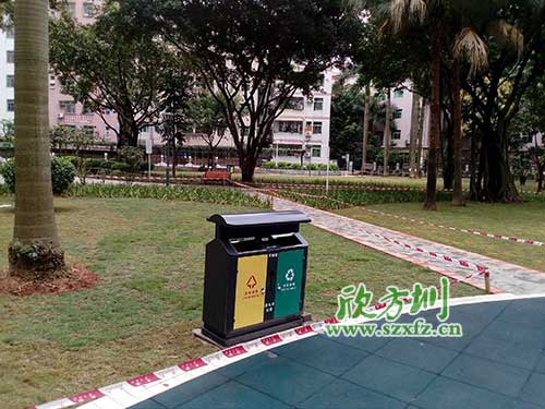 韶關(guān)機(jī)關(guān)鋼制垃圾桶，欣方圳量身定做